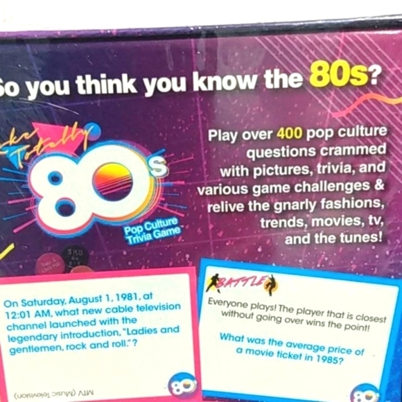 80s POP CULTURE TRIVIA GAME NIB - Picture 5 of 9
